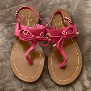 Kate spade pink thong sandals